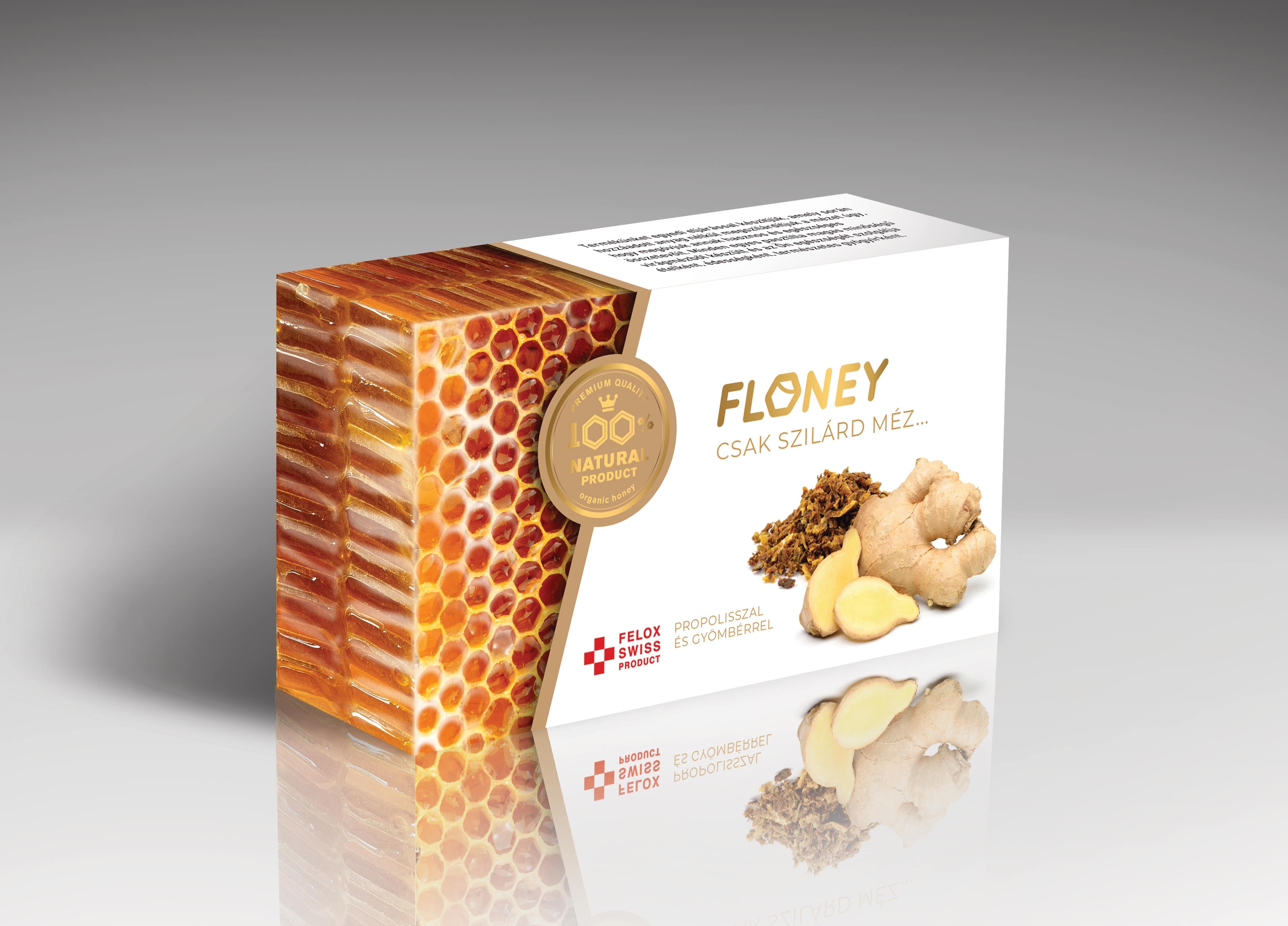 Floney szopogató tabletta Gyömbérrel és Propolisszal