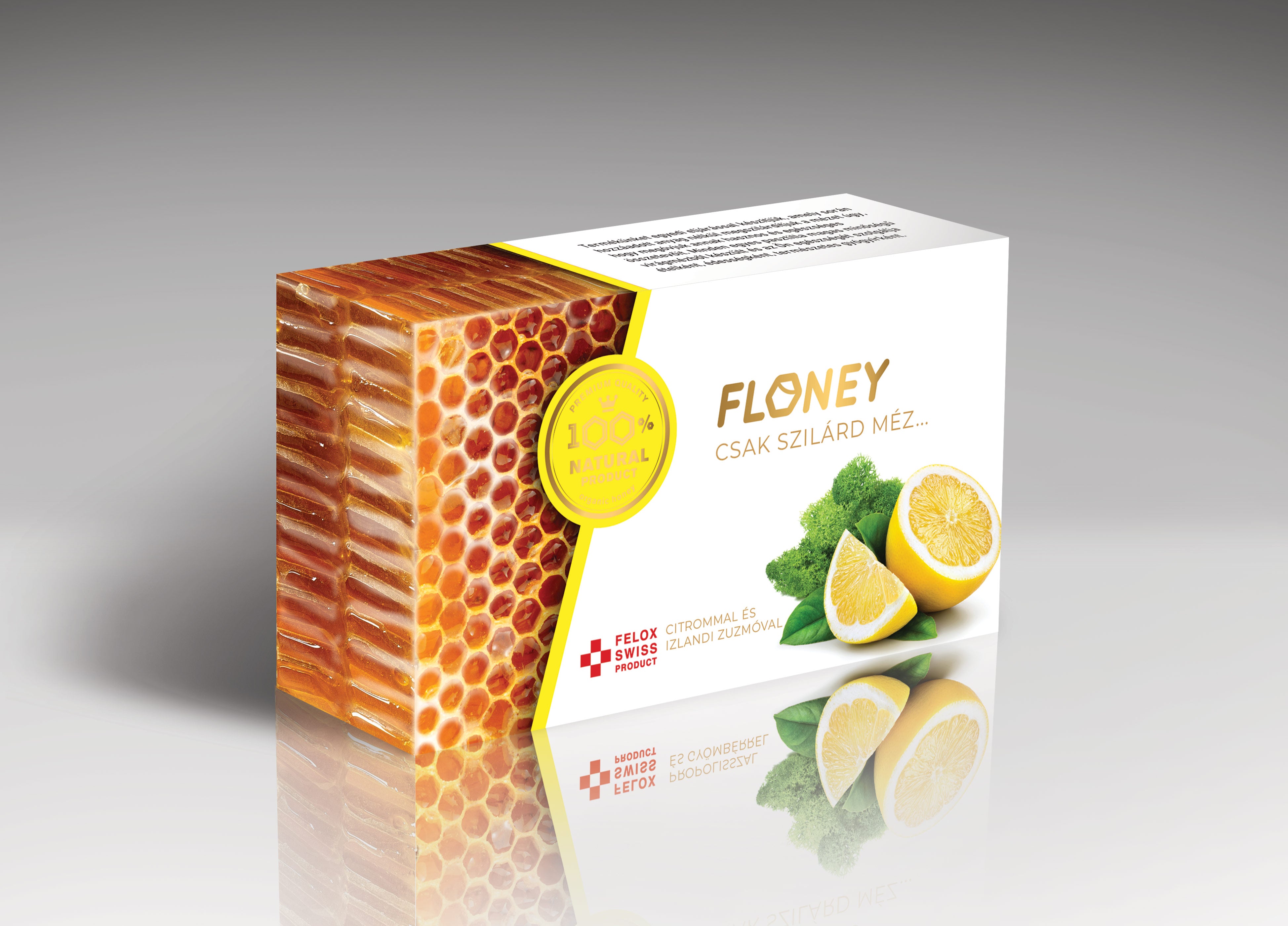 FLONEY Szopogató tabletta Citrommal és Izlandi Zuzmóval